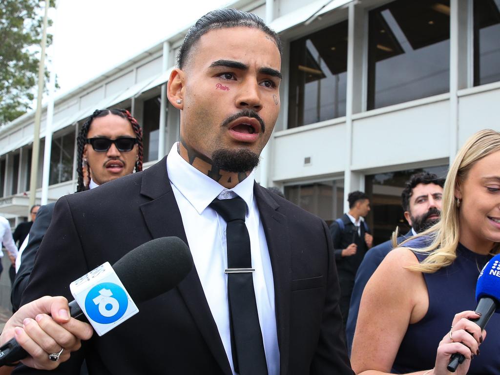 Taylan May is seen leaving Penrith court. Picture: NewsWire/ Gaye Gerard