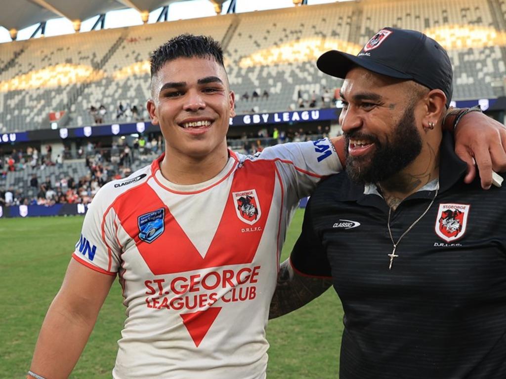 Australian Schoolboys captain Jacob Halangahu won the SG Ball Cup with the Dragons earlier this year. Picture: Dragons