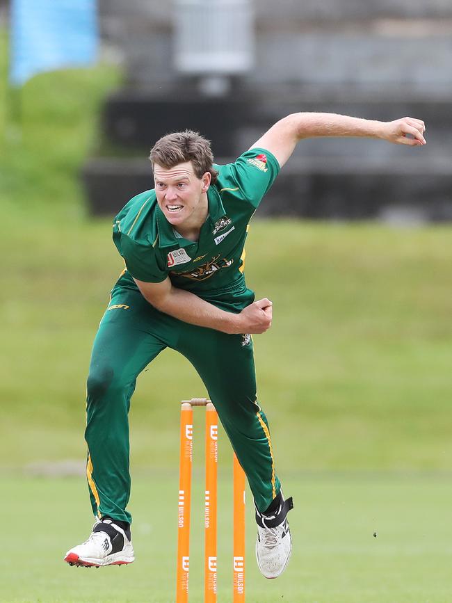 CTPL T20. Mitch Owen New Town. New Town V University. Picture: Nikki Davis-Jones