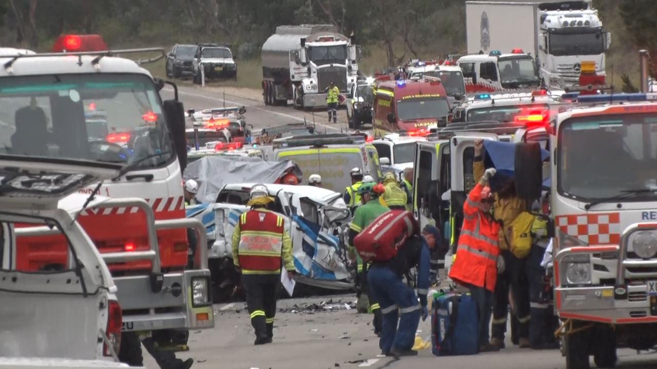 Two dead and 19 injured in major crash on Great Western Highway