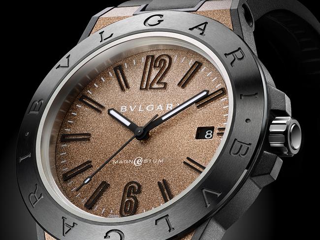 WISH-20150501 EMBARGO FOR WISH 1 May 2015 NO REUSE WITHOUT PERMISSION Bulgari Diagono magnesium watch Pic : supplied