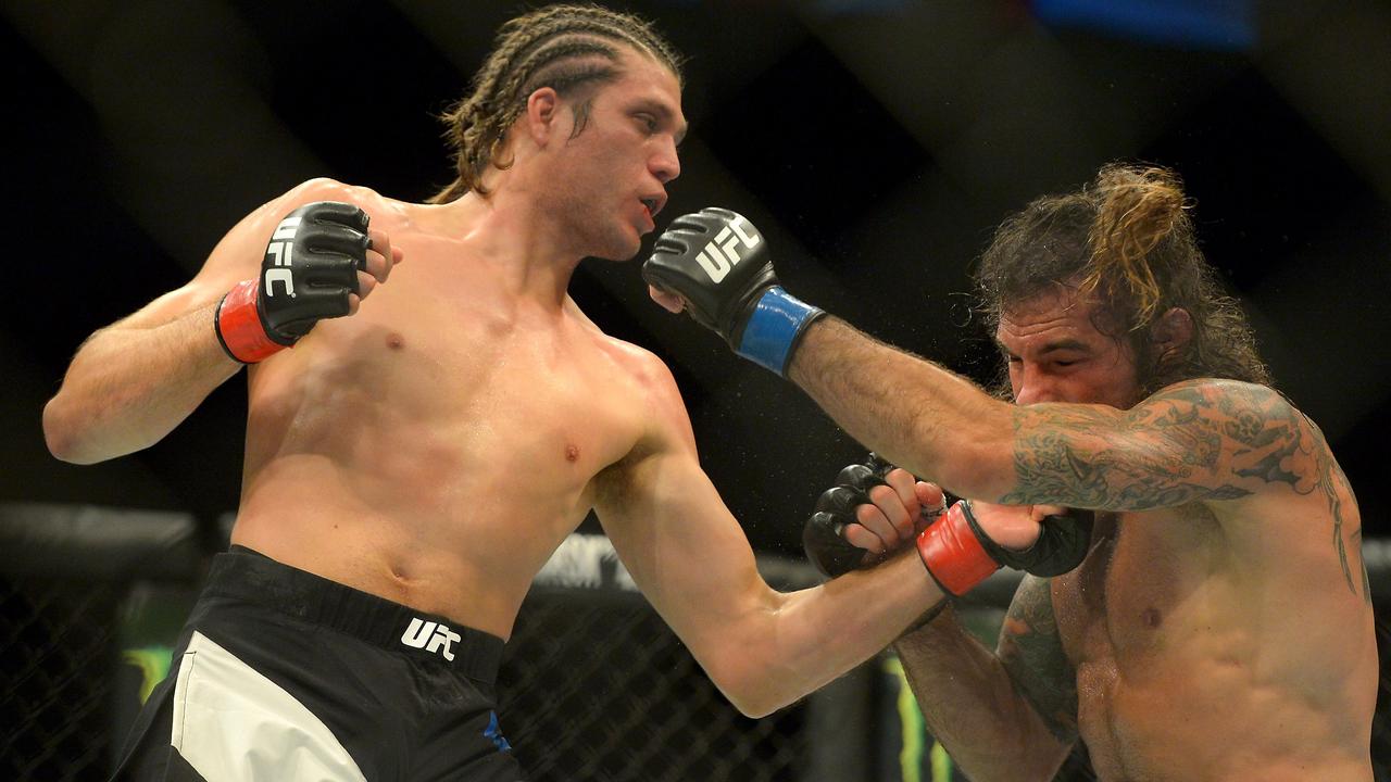 Brian Ortega lands heavy on Clay Guida at UFC 199.