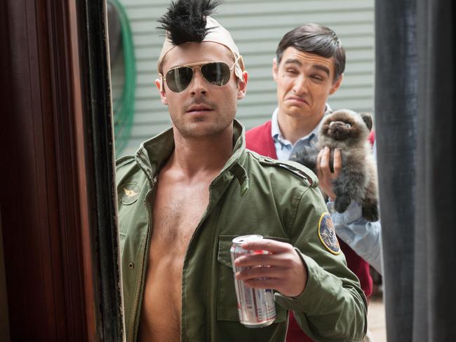 Branching out ... Zac Efron, left, and Dave Franco in a scene from Bad Neighbors.