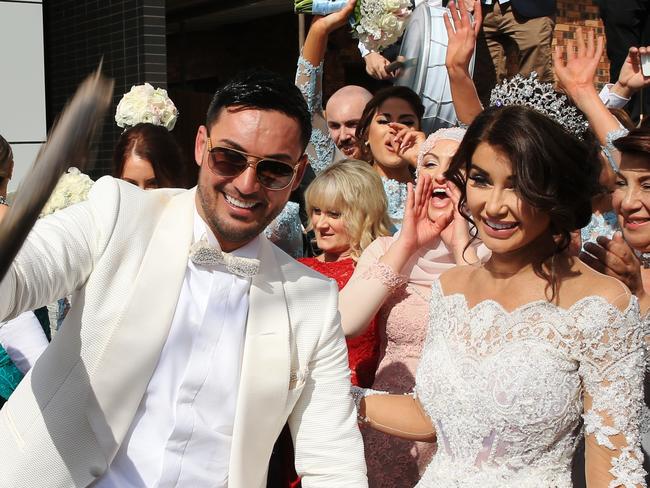 Auburn deputy mayor Salim Mehajer holds a lavish wedding in Lidcombe. Pic: Toby Zerna