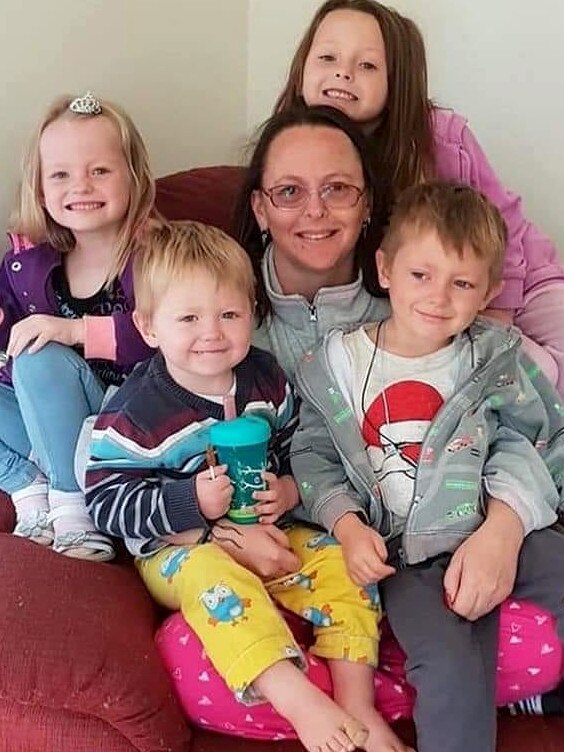 Charmaine McLeod and her four children were incinerated in a car crash near Kumbia. Picture: Facebook