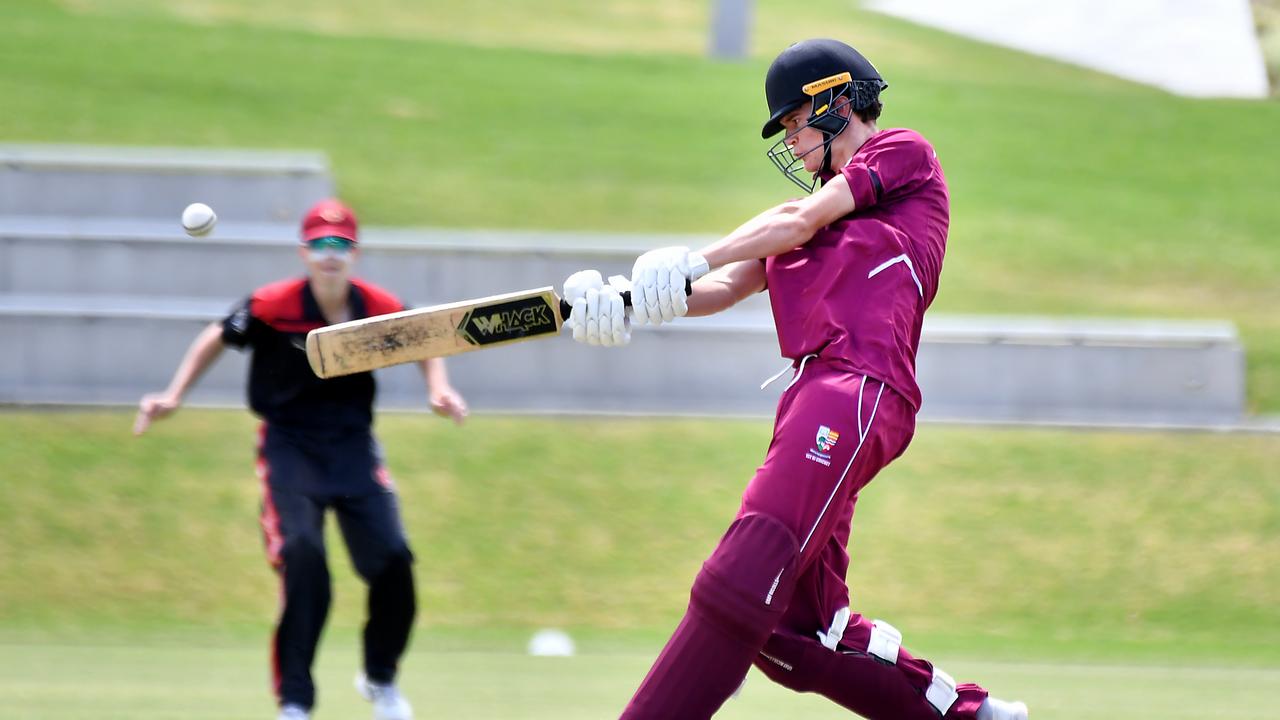 Ipswich batsman Callum Pamenter GPS First XI cricket between Terrace and Ipswich Grammar School Saturday February 1, 2025. Picture, John Gass