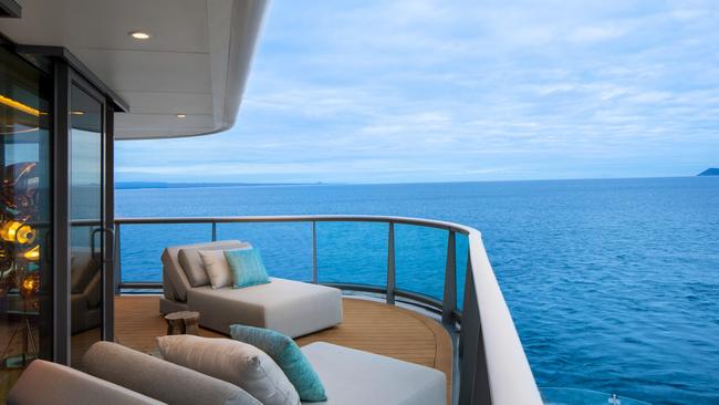 The penthouse suite aboard Celebrity Flora.