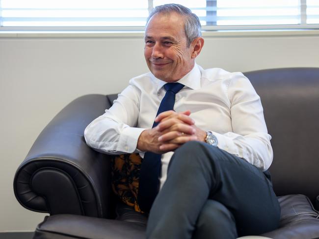 7/1/2025WA Premier Roger Cook in his office at Dumas House, Perth.Pic Colin Murty