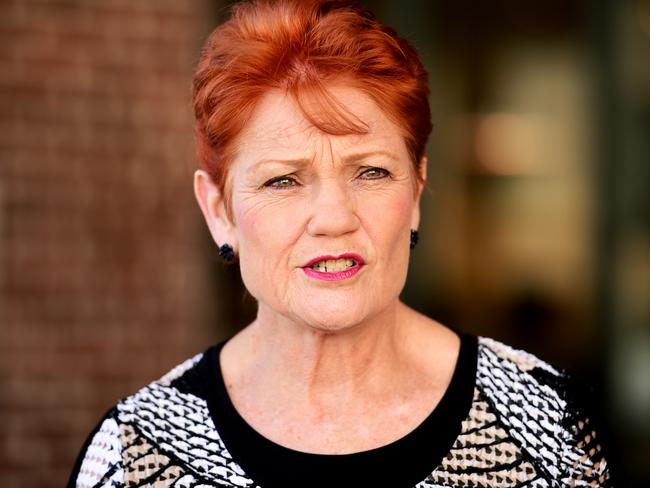 One Nation leader Pauline Hanson. Picture: Alix Sweeney