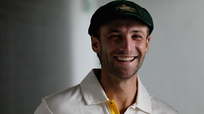 PERTH, AUSTRALIA - DECEMBER 15: Phillip Hughes poses for photograph ahead of an Australian Training Session at the WACA on December 15, 2010 in Perth, Australia. (Photo by Hamish Blair/Getty Images)