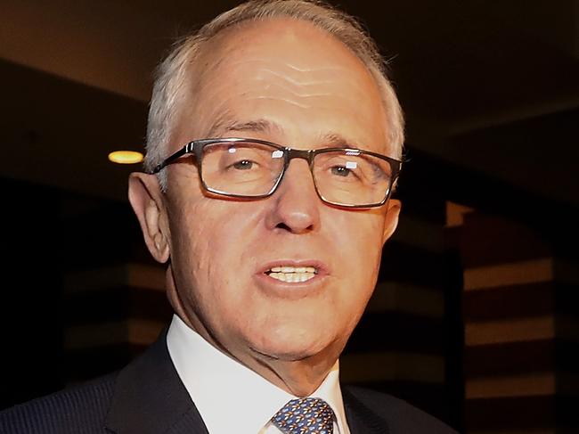 PM Malcolm Turnbull and his wife Lucy attending a Nationals Party Reception at the Hyatt Hotel in Canberra. Picture Kym Smith