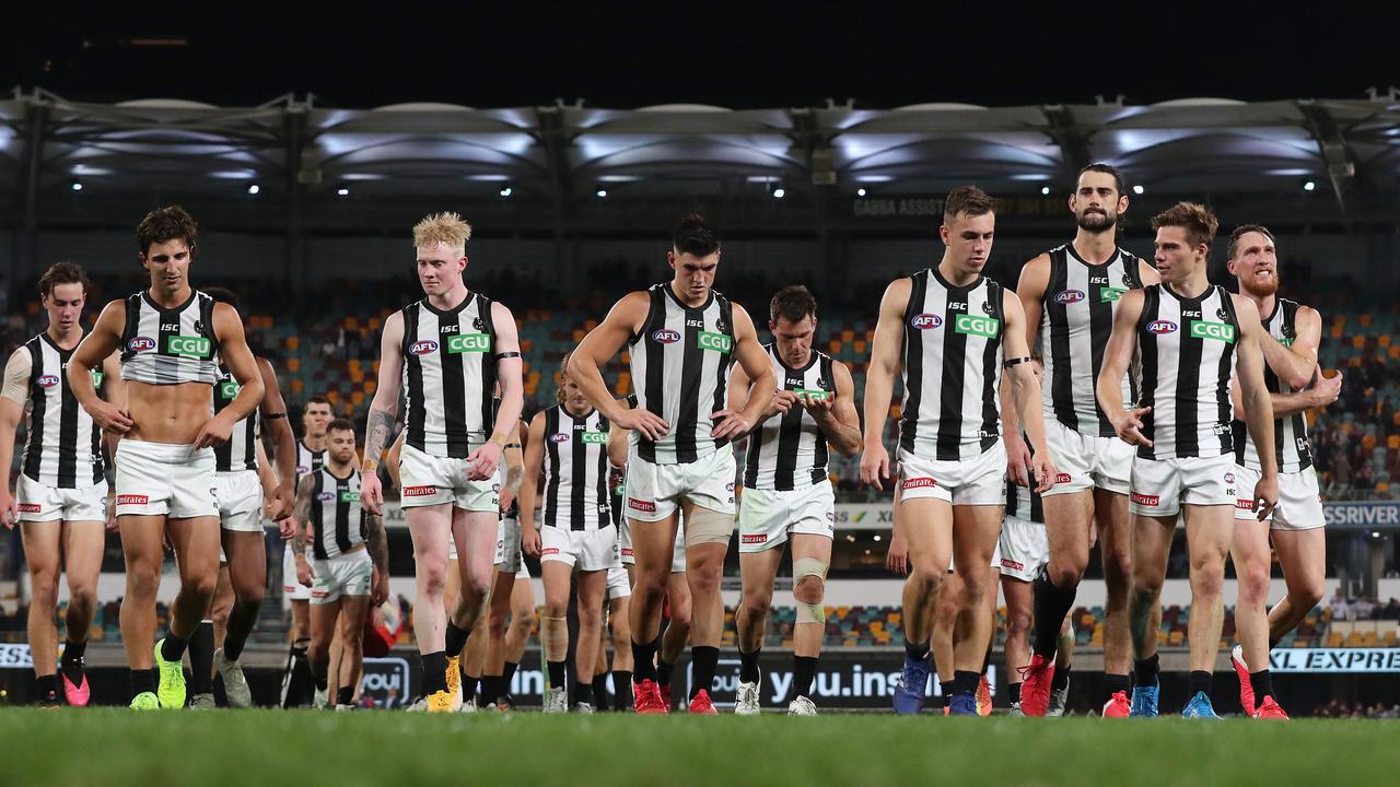Collingwood was smashed by Geelong in the finals. Photo: Michael Klein