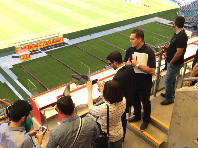 SC delegation inspects Stadium Australia, host venue for the AFC Asian Cup Australia 2015