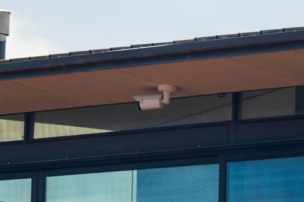 The camera in question that is attached to a private dwelling. Picture: ABC News