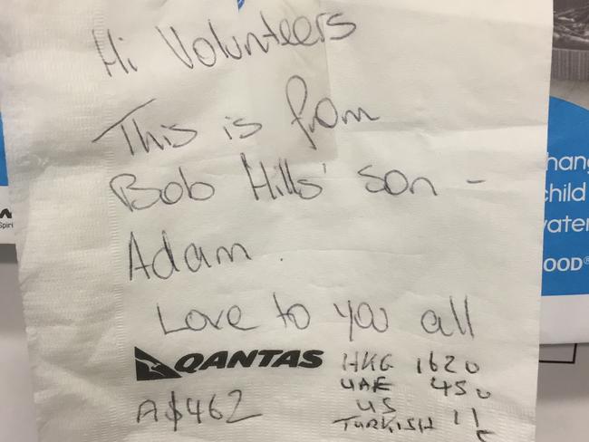 A regular thank you note from Adam Hills.