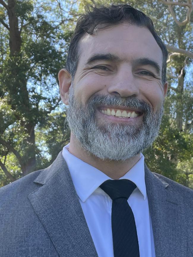 Elvis Sinosic, 51, is running for the federal seat of Blaxland as the United Australia Party candidate.