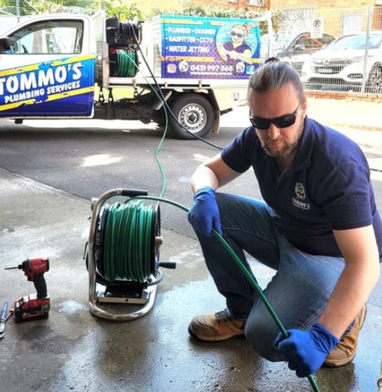 Plumber boss Tommo described having to pull a Gen Zer out of bed for work. Picture: Supplied