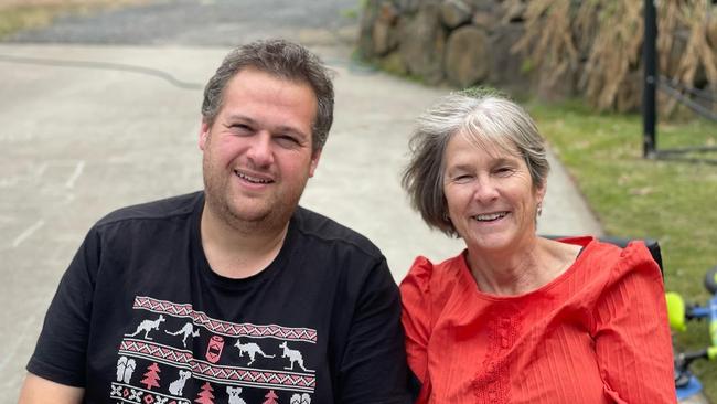 Independent candidate for Montgomery Casey Hiscutt and his mother and incumbent member for the seat, Leonie Hiscutt. Picture: Supplied
