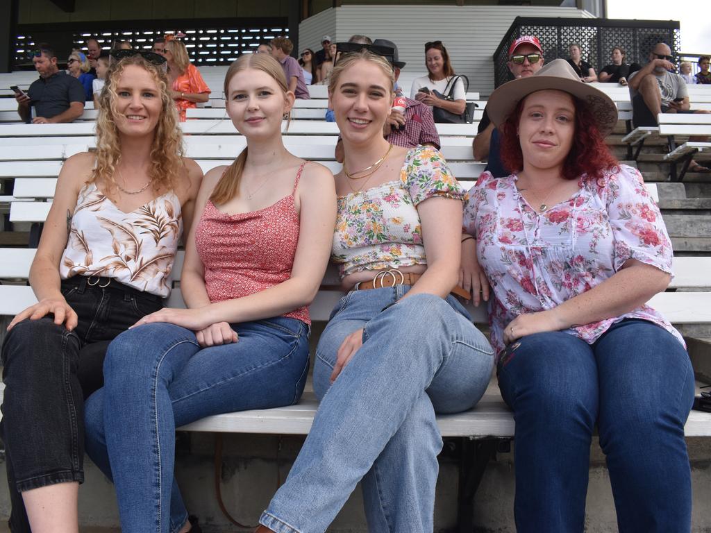 Michaela Kuhn, Erin Law, Summer Price and Kandice Harvey at Ipswich Turf Club. Picture: Grace Koo