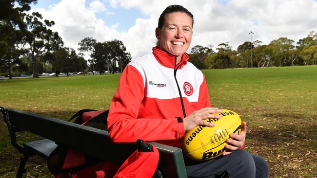 Krissie Steen is North Adelaide’s new SANFLW coach. Picture: AAP/Keryn Stevens