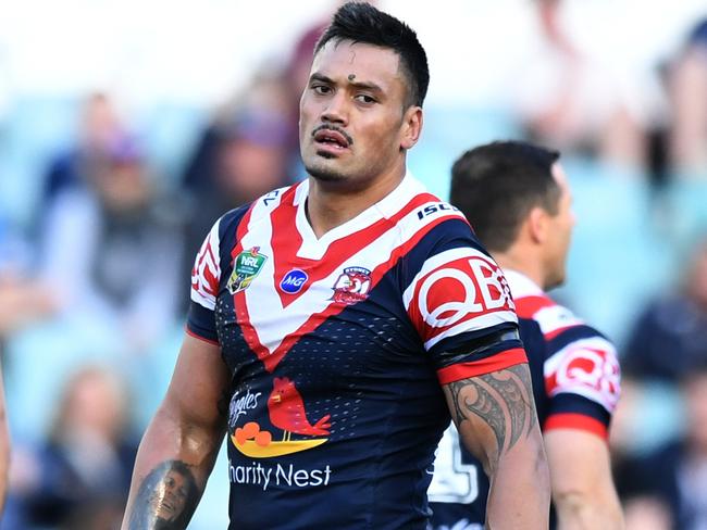 Roosters forward Zane Tetevano faces a ban for a reckless high tackle.