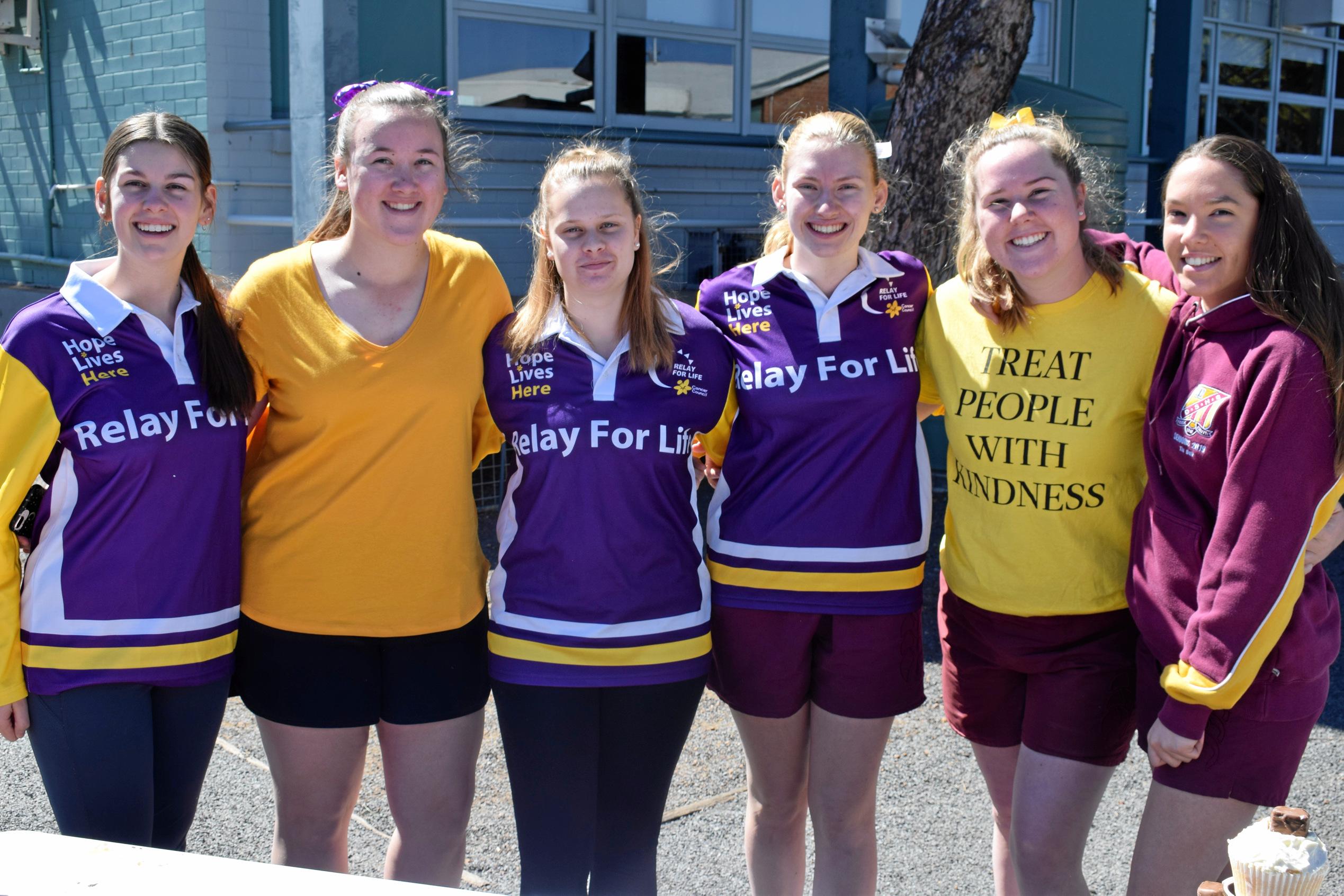 Siobhan Huntley, Madison Johansen, Tione Smith, Jenaya Low, Jasmine Miller and Tia Daff. Picture: Emily Bradfield