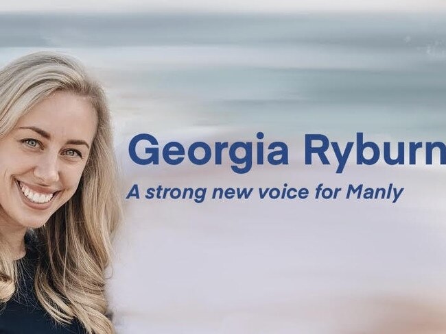 Georgia Ryburn is the Liberal’s lead candidate in Manly Ward.