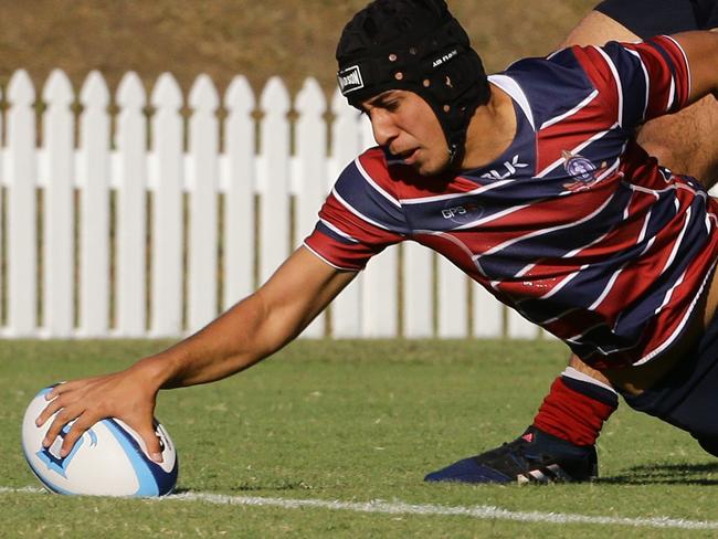 GPS rugby match between Brisbane Grammar and The Southport School - TSS Dion Samuela, Brisbane Saturday 11th August 2018 Picture AAP/David Clark