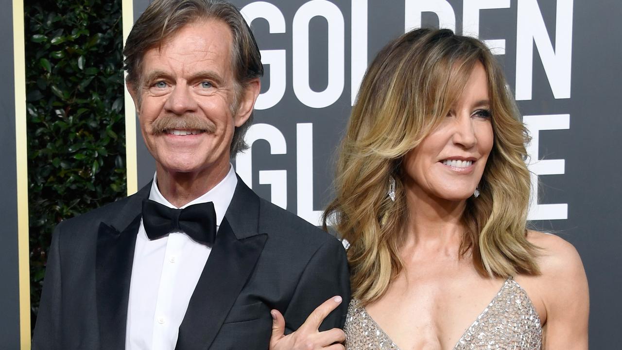 William H. Macy and Felicity Huffman at the 76th Annual Golden Globe Awards. Picture: Frazer Harrison/Getty Images