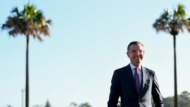 NSW Treasurer Dominic Perrottet in Pyrmont on Friday. Picture: Bianca De Marchi