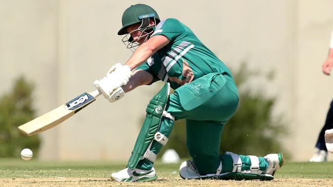 Airport West St Christopher's batsman Dan Salpietro. Picture: Stuart Milligan