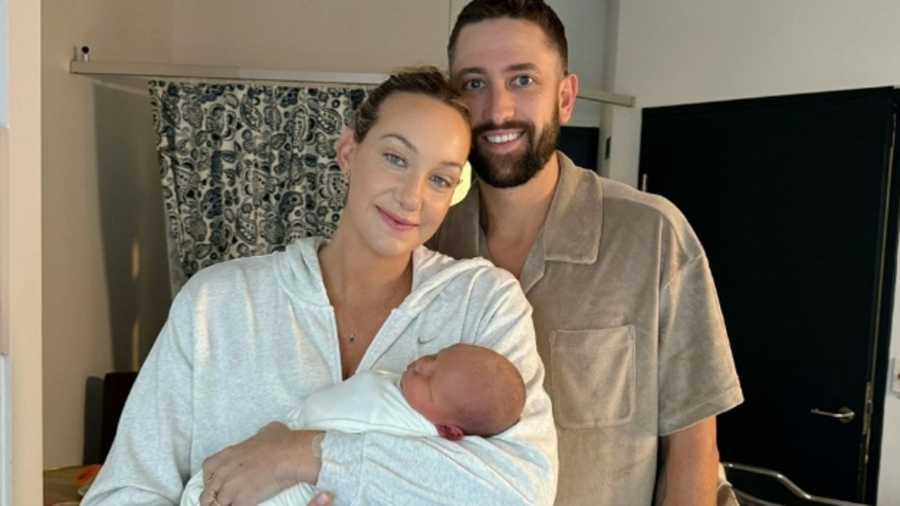 Madi Wilson and Matt Short have welcomed baby Austin Wilson Short in August. Picture: Instagram