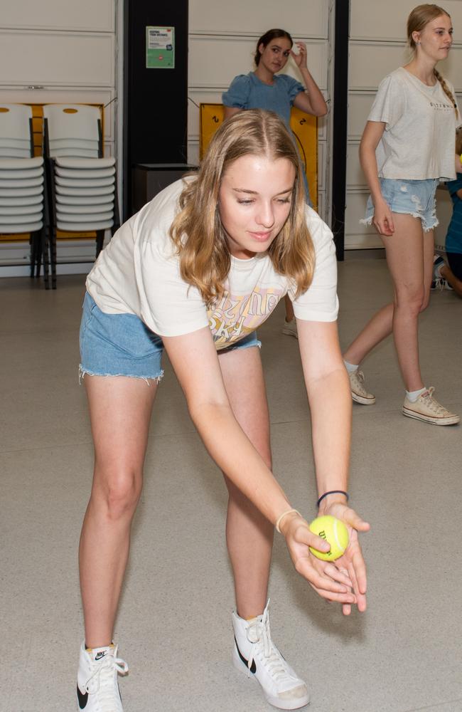 Meghan McCartney from St Patrick's College experience a day in the life of a uni student at CQUniversity's Mackay Uni Experience.Picture: Michaela Harlow