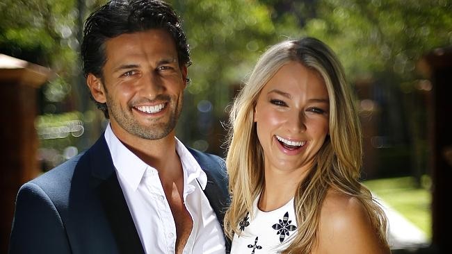 Anna Heinrich with 2013 Bachelor, Tim Robards. Picture: Bradley Hunter