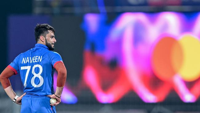 Afghanistan bowler Naveen-ul-Haq alluded to a supposed double standard from CA. Picture: AFP