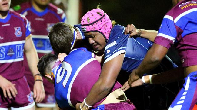 Aholoka Toia playing for the Redcliffe SHS side last season. Picture David Clark