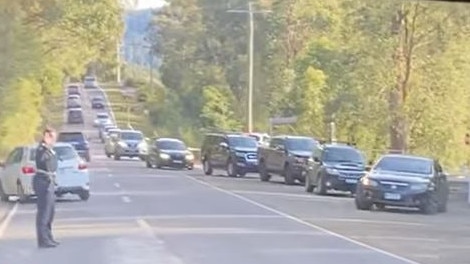 Drivers near the Redwood Forest in Warburton.