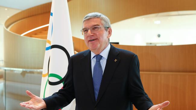 Thomas Bach hopes there’s now ‘light at the end of the tunnel’. Picture: AP