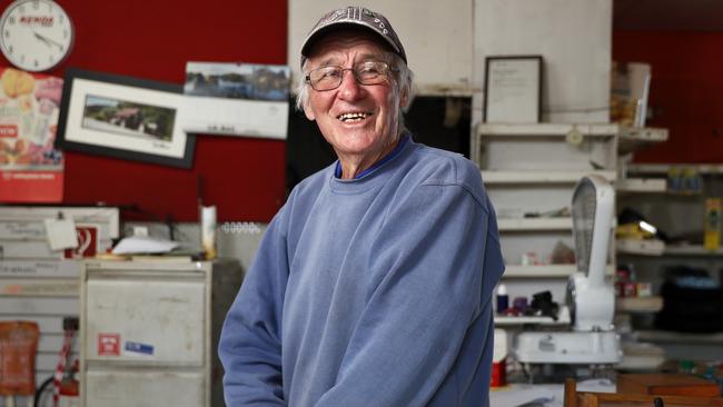 Don Duffy has run the Blandford General Store for over 50 years and earlier this year battled a mouse plague in his store. Picture: Jonathan Ng