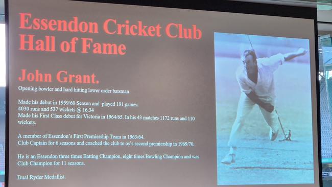 Essendon Hall of Fame inductee John Grant. Picture: Ben Higgins