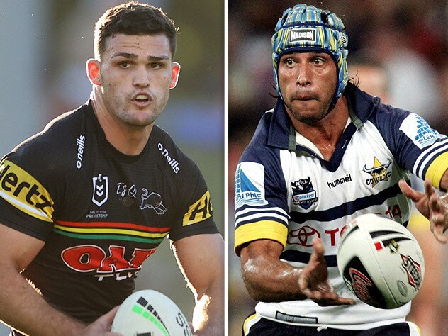 Nathan Cleary and Johnathan Thurston.