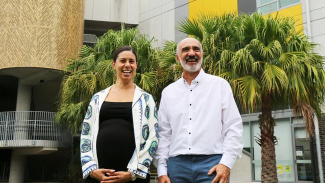 Alexandria Park Community School head of science Rita Khalil with new hire Emil Andonov. Picture: Fiona Comerford/Supplied