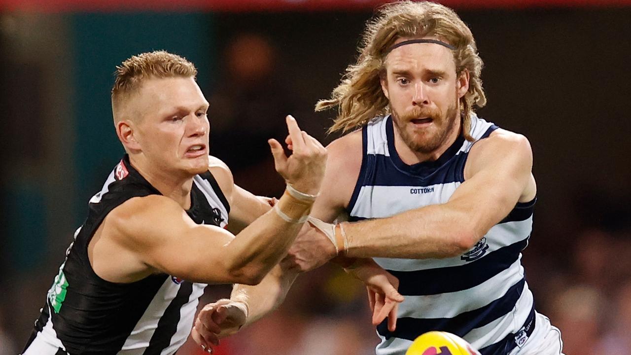 Adam Treloar is on the trade table. Picture: Getty Images