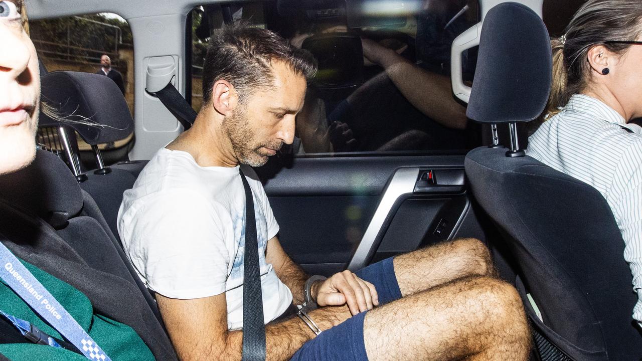 Robert Crawford arrives at Ipswich Police Station. Picture: Nigel Hallett