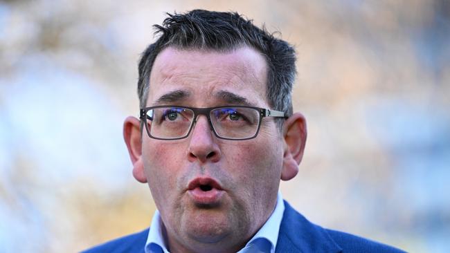 Victorian Premier Daniel Andrews on Tuesday. (AAP Image/James Ross)