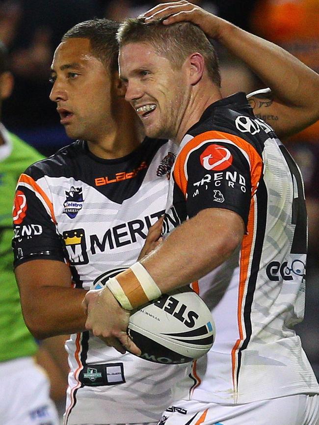 Benji Marshall with Lawrence. Picture: Getty Images