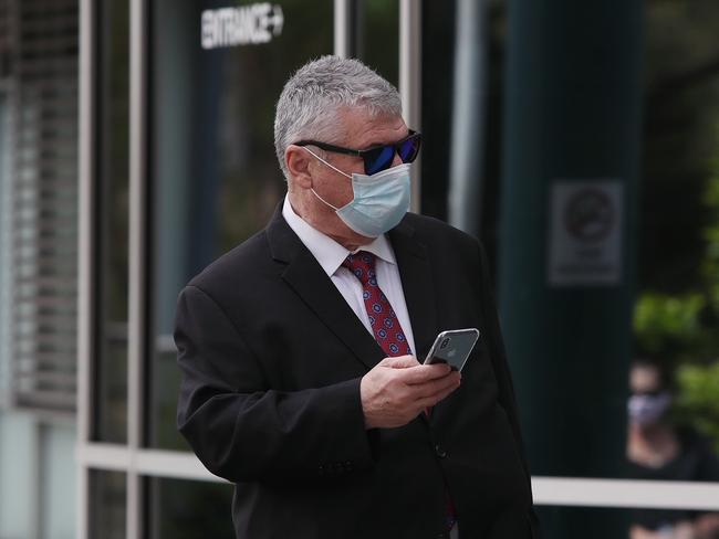 Former NSW Minister John Della Bosca arriving at Gosford Local Court where he was convicted of mid-range drink-driving in November. Picture: Sue Graham