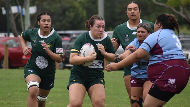 Premier Womens rugby between Wests and Norths. Saturday April 1, 2023. Picture: Nick Tucker.