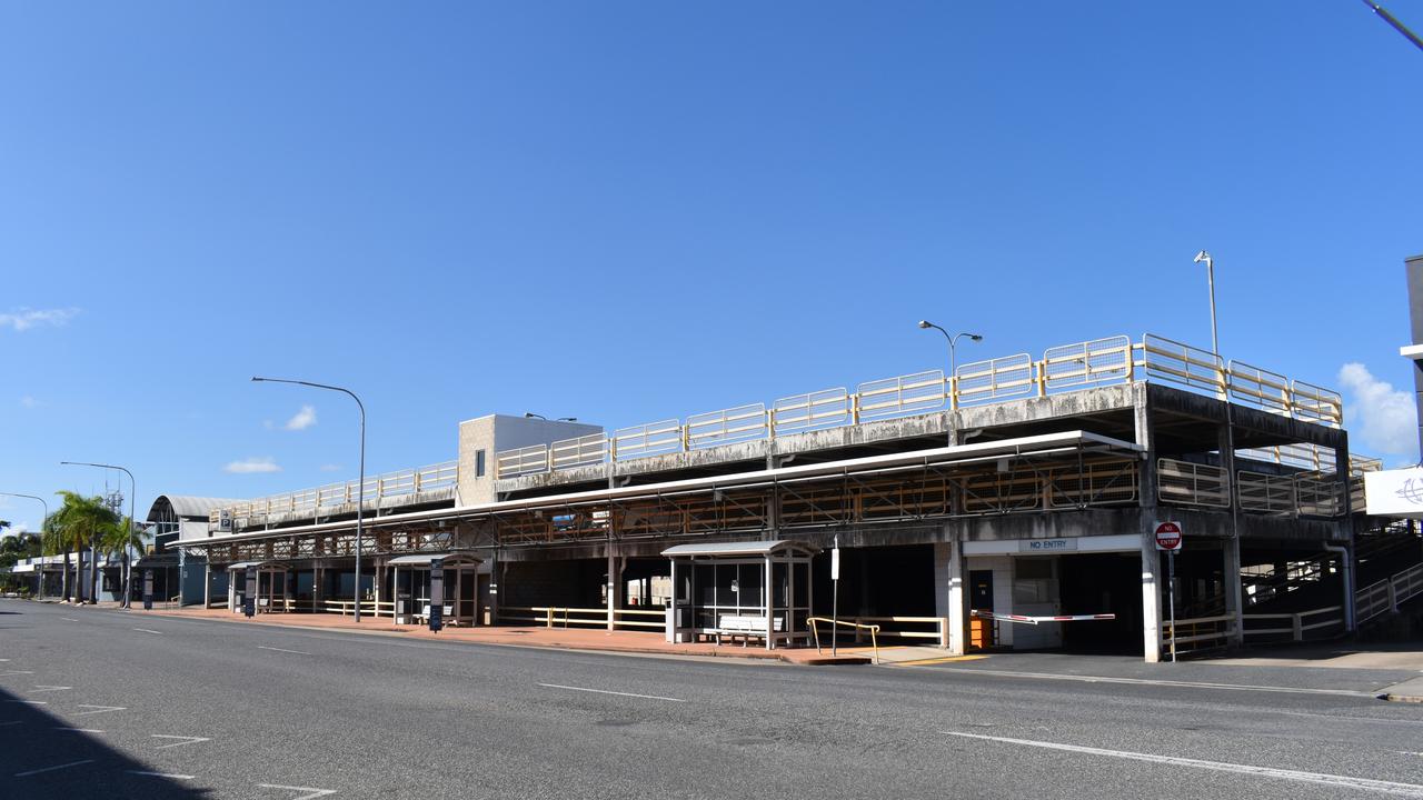 The three-storey carpark at Kern Arcade.