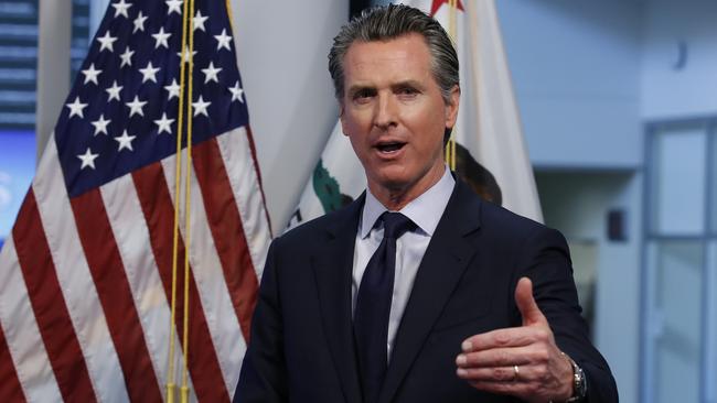 Gavin Newsom, a Democrat, and Ron DeSantis, a Republican, are viewed as potential opponents for the White House in 2024 and have traded barbs in recent months. Picture: Getty Images